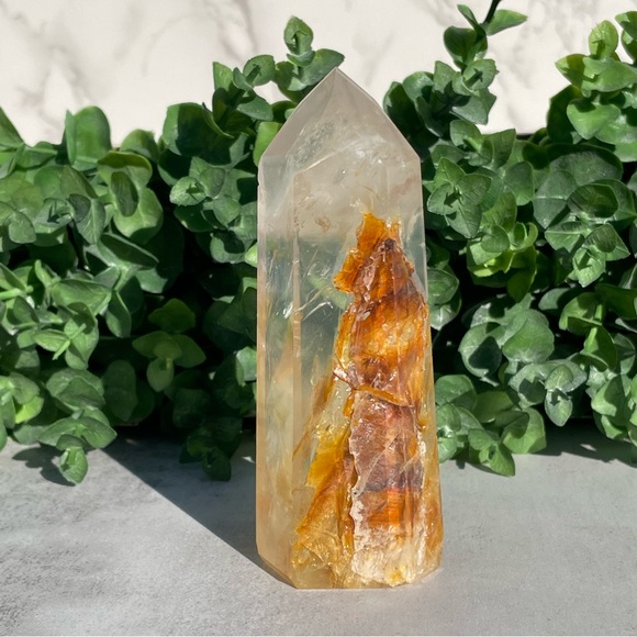 Golden Healer Tower | Yellow Hematoid Quartz - Picture 4 of 17